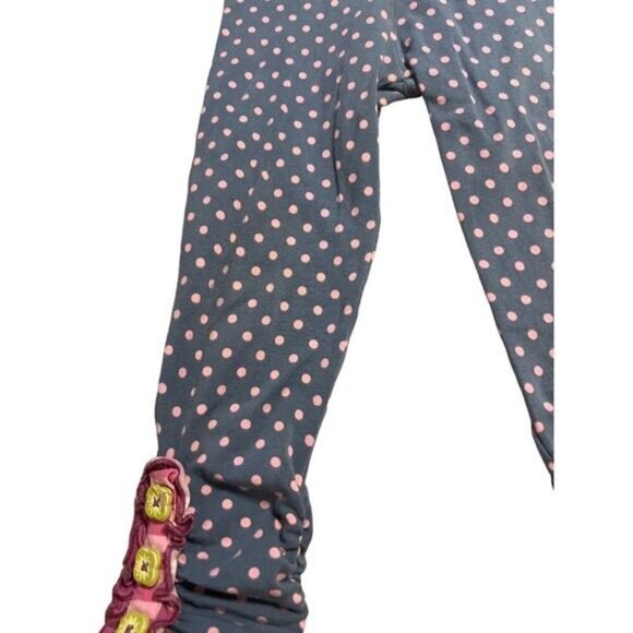 Matilda Jane Make Believe By Design Polka Dot Pants Girls Size 2 Button Accent a - Picture 8 of 13